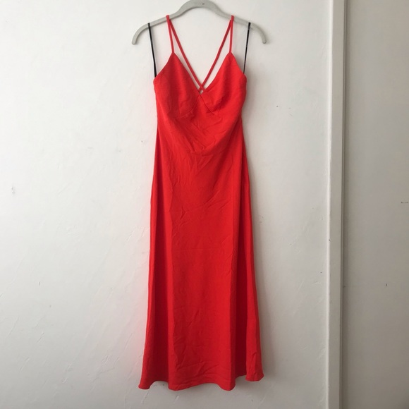 Forever 21 Dresses & Skirts - Silky Orange Slip Dress - Forever 21